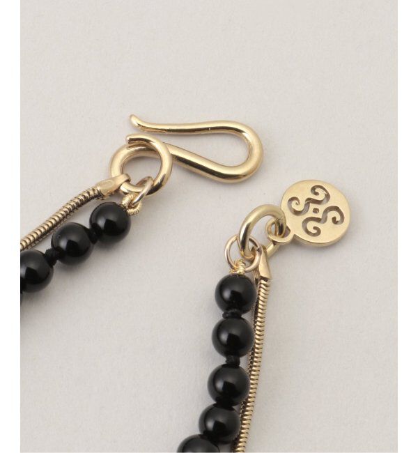 journal standard L'essage「【SAPIR BACHAR/サピア バシャール】GOLD ONYX TWIST NECKLACE：ネックレス」|ネックレス|