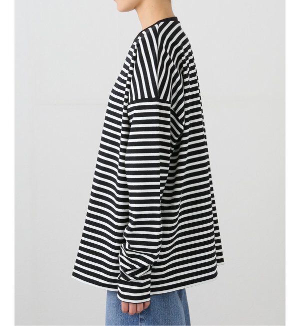 journal standard luxe「ラメボーダー クルーネックBigプルオーバー」|Tシャツ・カットソー|