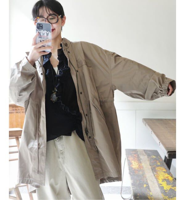 journal standard luxe「メモリーツイル モッズコート」|ミリタリー・モッズコート|