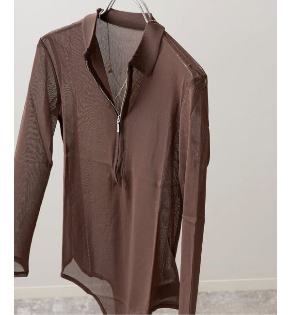 JOURNAL STANDARD「別注【Ayumi.Hamamoto&times;JOURNALSTANDARD】A/H Ny Tulle Rompers」|Tシャツ・カットソー|ブラウン