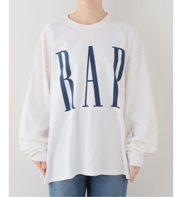 journal standard L'essage「【ISNESS MUSIC/イズネス ミュージック】 RAP LONG SLEEVE T-SHIRTS(IS」|Tシャツ・カットソー|ホワイト