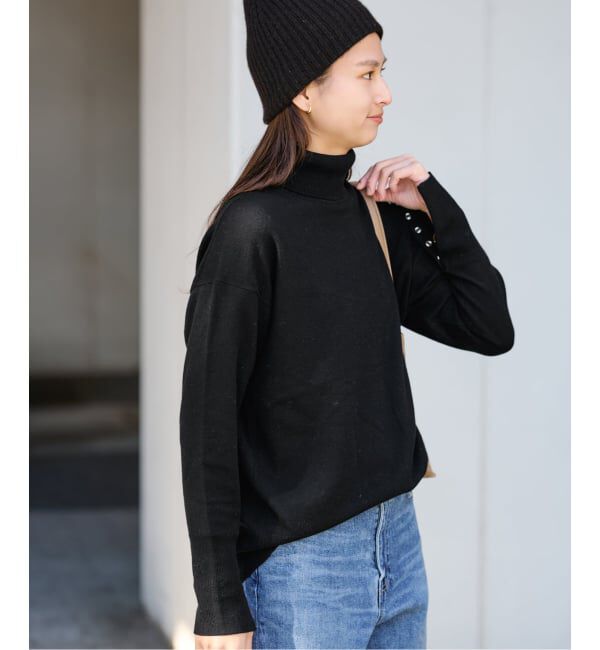 FRAMeWORK「≪追加≫ハトメ付き天竺タートルネック」|ニット・セーター|