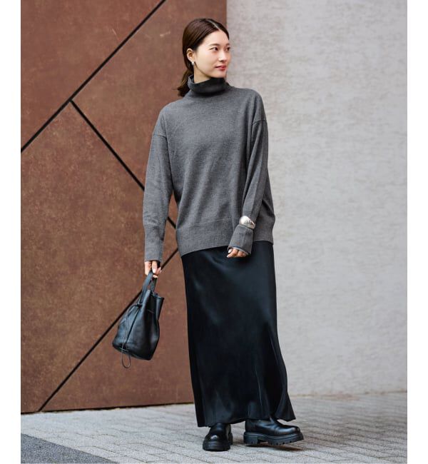 FRAMeWORK「≪追加≫ハトメ付き天竺タートルネック」|ニット・セーター|