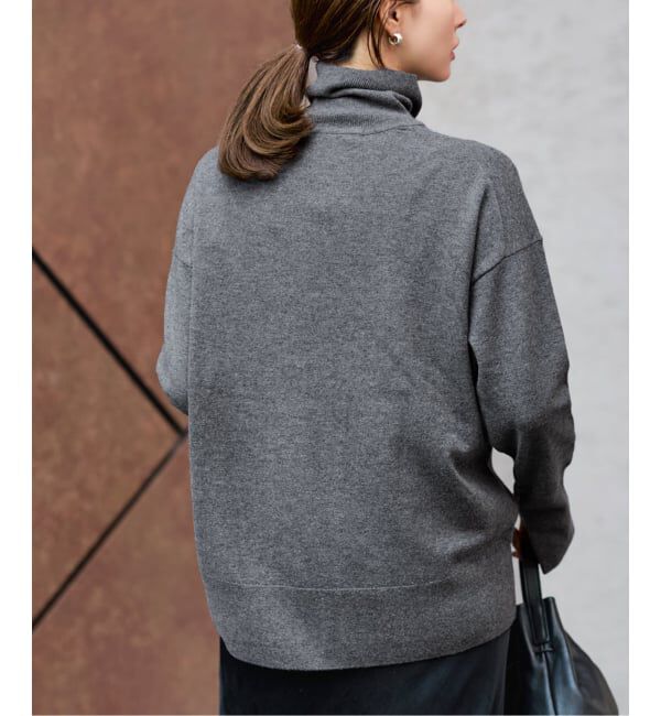 FRAMeWORK「≪追加≫ハトメ付き天竺タートルネック」|ニット・セーター|