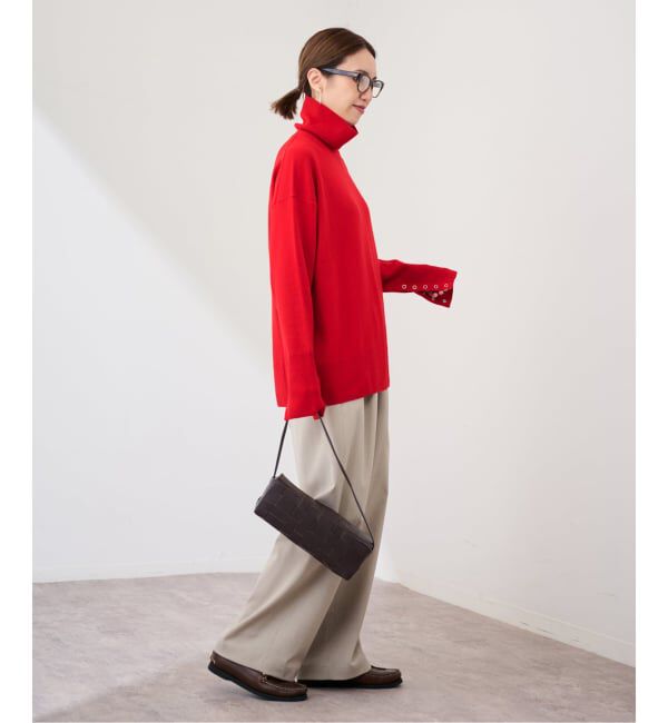 FRAMeWORK「≪追加≫ハトメ付き天竺タートルネック」|ニット・セーター|