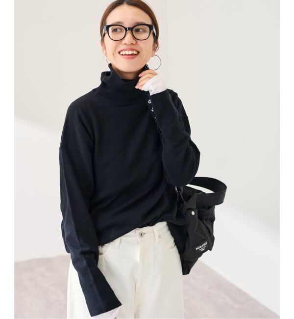 FRAMeWORK「≪追加≫ハトメ付き天竺タートルネック」|ニット・セーター|