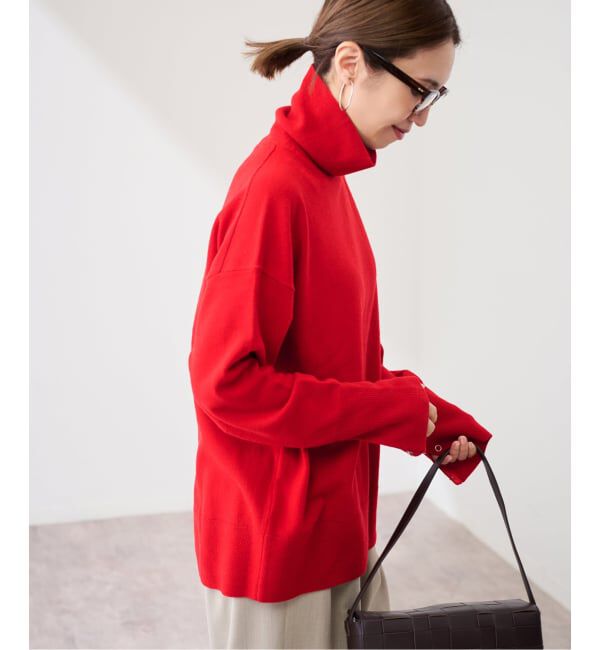 FRAMeWORK「≪追加≫ハトメ付き天竺タートルネック」|ニット・セーター|