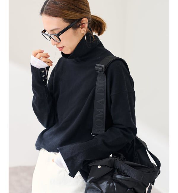 FRAMeWORK「≪追加≫ハトメ付き天竺タートルネック」|ニット・セーター|