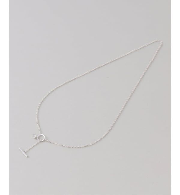 Spick and Span「【SAMH by LILAS】クオーツTバーアズキチェーンネックレス SV」|ネックレス|