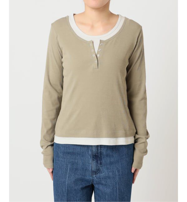 U by SPICK&SPAN「《予約》フェイクレイヤードガーゼフライストップス」|Tシャツ・カットソー|