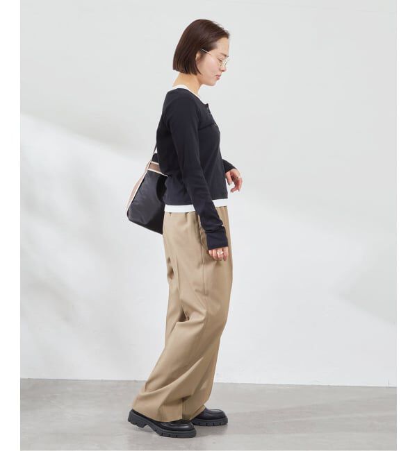 U by SPICK&SPAN「《予約》フェイクレイヤードガーゼフライストップス」|Tシャツ・カットソー|