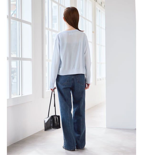 U by SPICK&SPAN「《予約》ハイライズストレートデニム」|デニム|