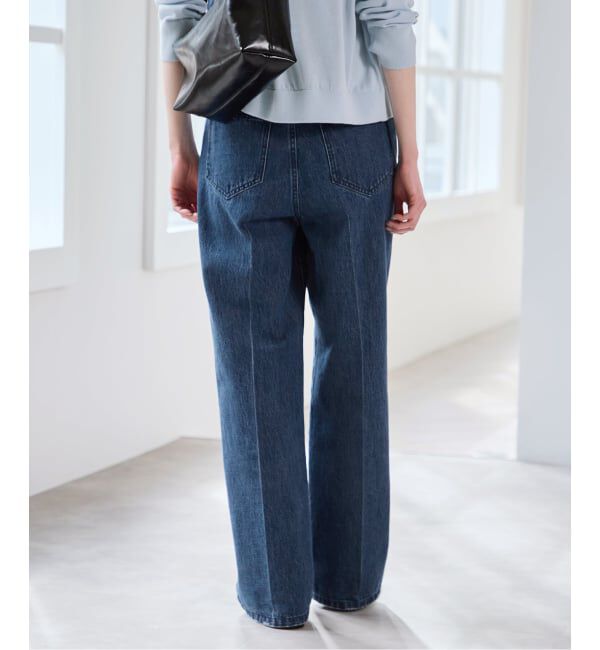 U by SPICK&SPAN「《予約》ハイライズストレートデニム」|デニム|