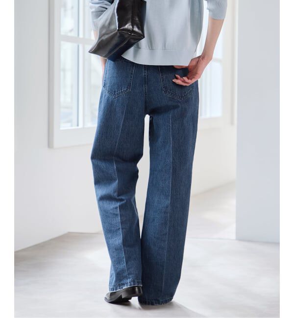 U by SPICK&SPAN「《予約》ハイライズストレートデニム」|デニム|
