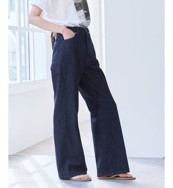 U by SPICK&SPAN「《予約》ハイライズストレートデニム」|デニム|