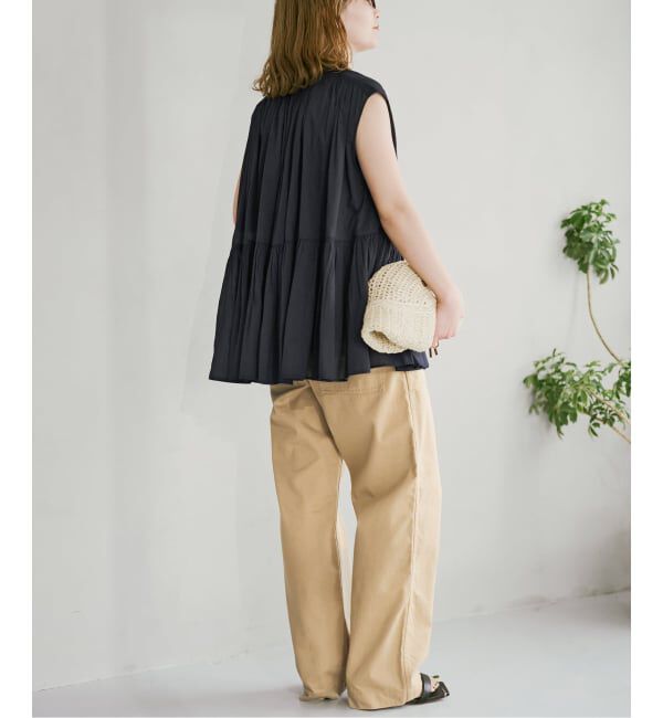 Spick and Span「《予約》HYU ギャザーフレンチブラウス」|シャツ・ブラウス|