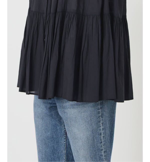 Spick and Span「《予約》HYU ギャザーフレンチブラウス」|シャツ・ブラウス|