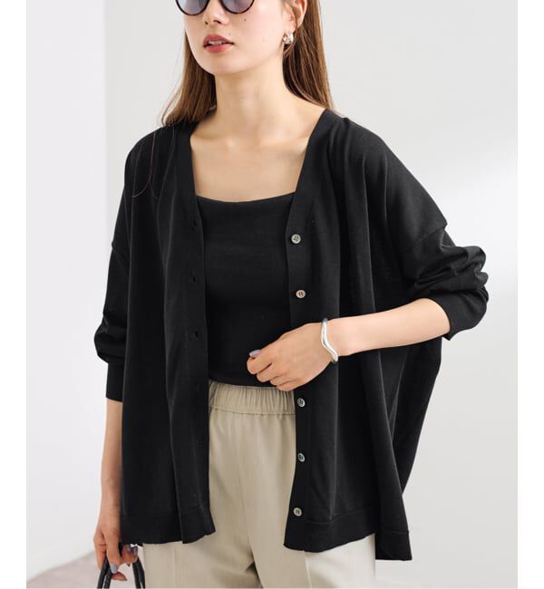 FRAMeWORK「≪一部カラーWEB限定 / 追加予約≫CO/AceワイドVネックカーディガン」|カーディガン|