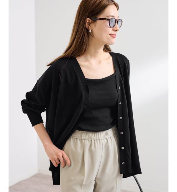 FRAMeWORK「≪一部カラーWEB限定 / 追加予約≫CO/AceワイドVネックカーディガン」|カーディガン|