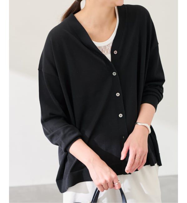 FRAMeWORK「≪一部カラーWEB限定 / 追加予約≫CO/AceワイドVネックカーディガン」|カーディガン|