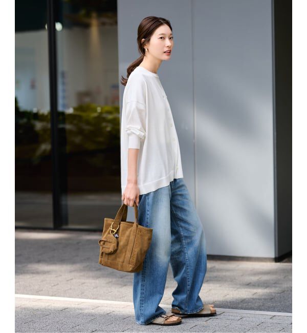 FRAMeWORK「≪一部カラーWEB限定 / 追加予約≫CO/AceワイドVネックカーディガン」|カーディガン|