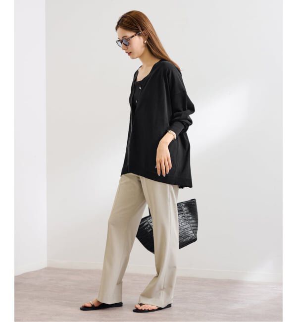 FRAMeWORK「≪一部カラーWEB限定 / 追加予約≫CO/AceワイドVネックカーディガン」|カーディガン|