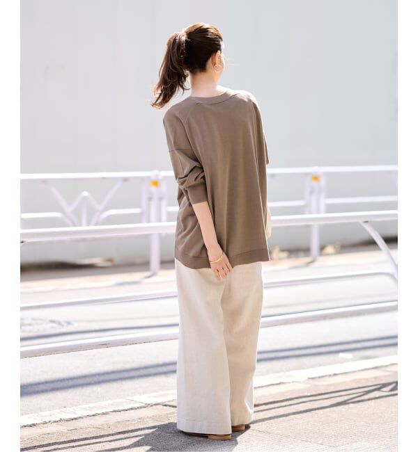 FRAMeWORK「≪一部カラーWEB限定 / 追加予約≫CO/AceワイドVネックカーディガン」|カーディガン|