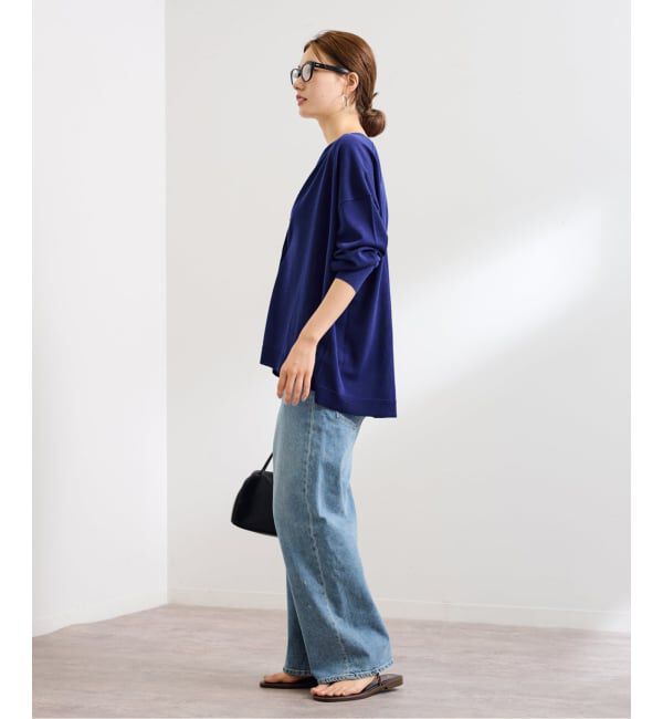 FRAMeWORK「≪一部カラーWEB限定 / 追加予約≫CO/AceワイドVネックカーディガン」|カーディガン|