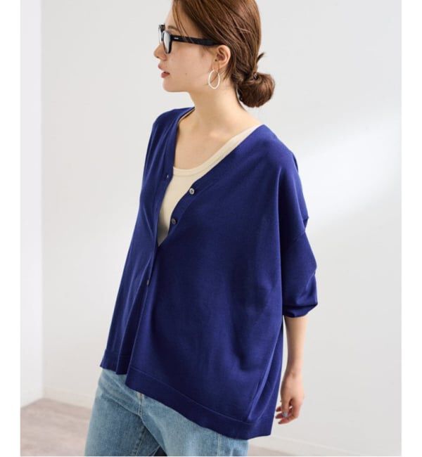 FRAMeWORK「≪一部カラーWEB限定 / 追加予約≫CO/AceワイドVネックカーディガン」|カーディガン|