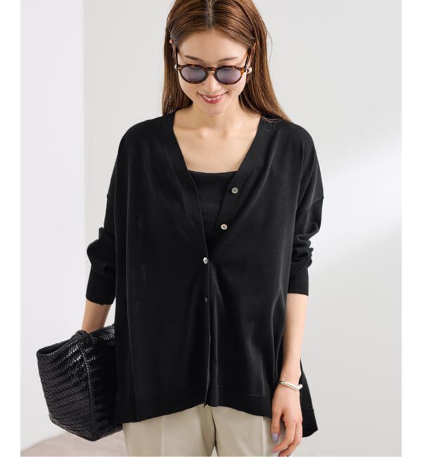 FRAMeWORK「≪一部カラーWEB限定 / 追加予約≫CO/AceワイドVネックカーディガン」|カーディガン|