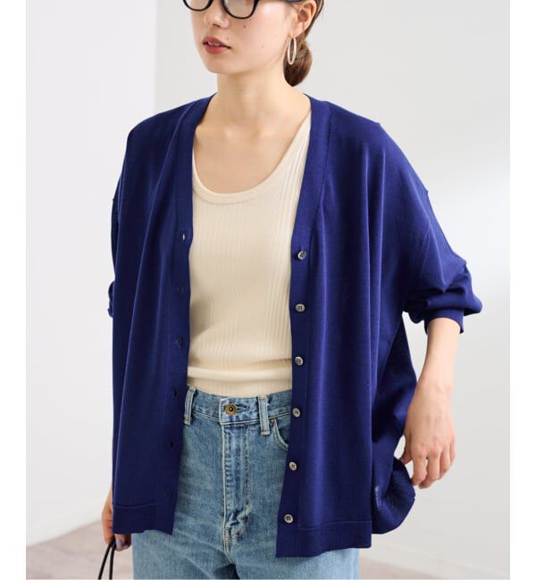 FRAMeWORK「≪一部カラーWEB限定 / 追加予約≫CO/AceワイドVネックカーディガン」|カーディガン|
