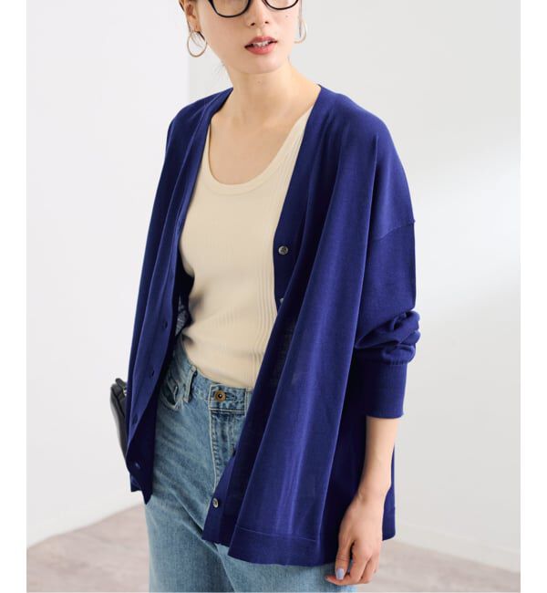 FRAMeWORK「≪一部カラーWEB限定 / 追加予約≫CO/AceワイドVネックカーディガン」|カーディガン|