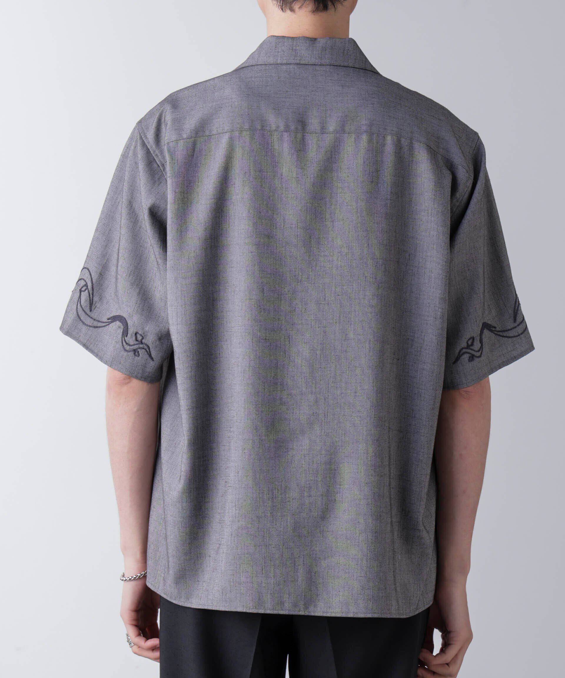 nano･universe「チェーン刺繍オープンカラーシャツ」|シャツ・ブラウス|