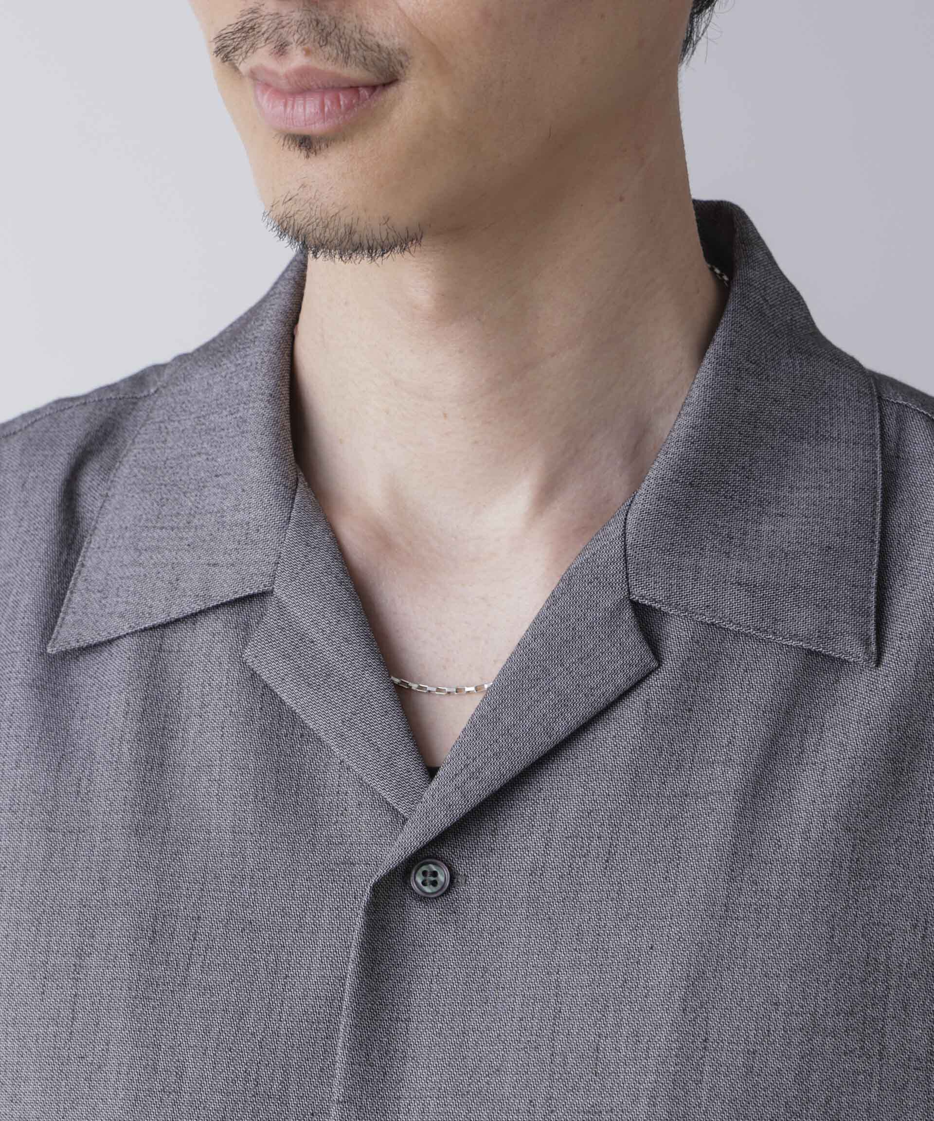 nano･universe「チェーン刺繍オープンカラーシャツ」|シャツ・ブラウス|