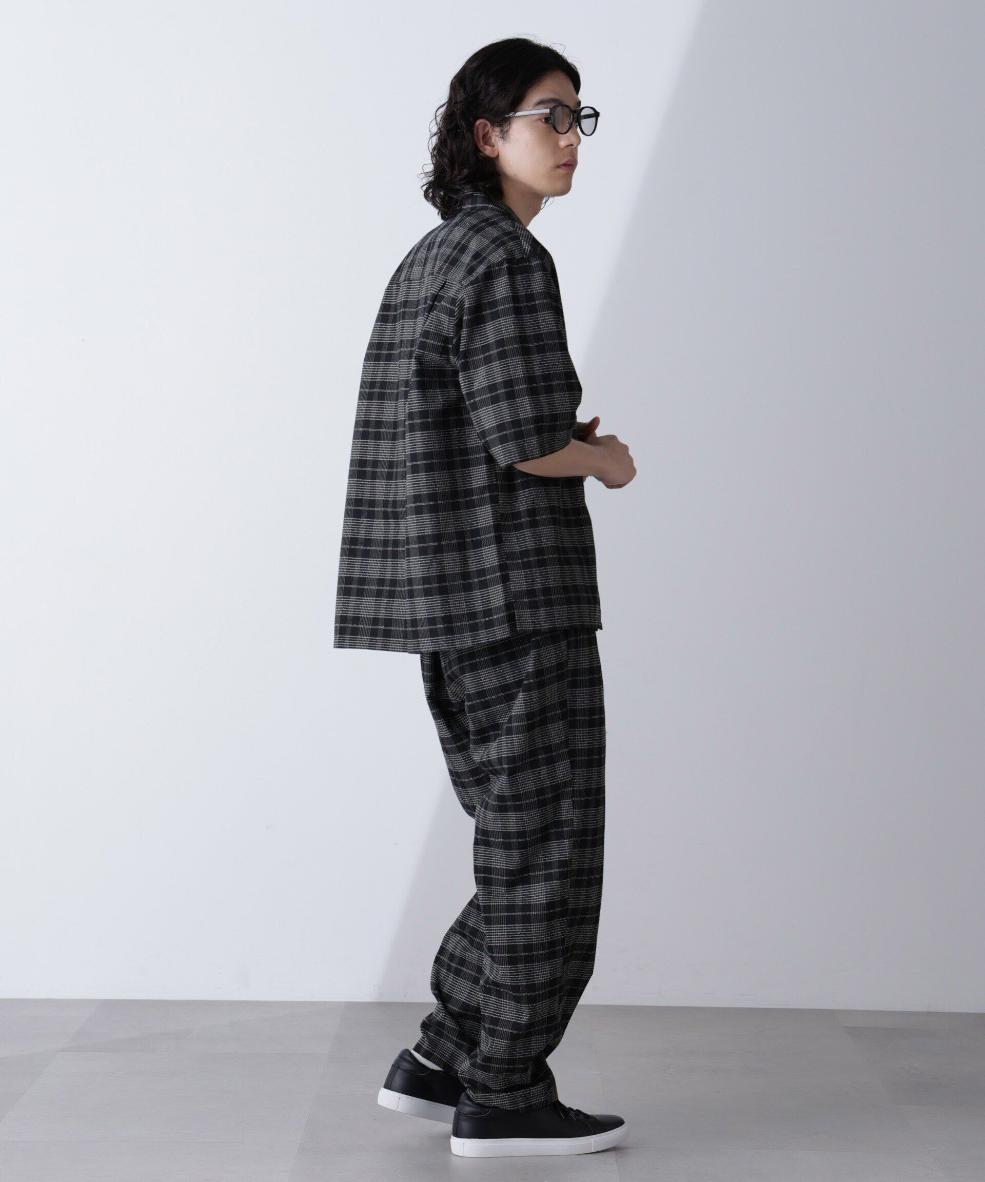 nano･universe「ブークレチェックオープンカラーシャツ」|シャツ・ブラウス|