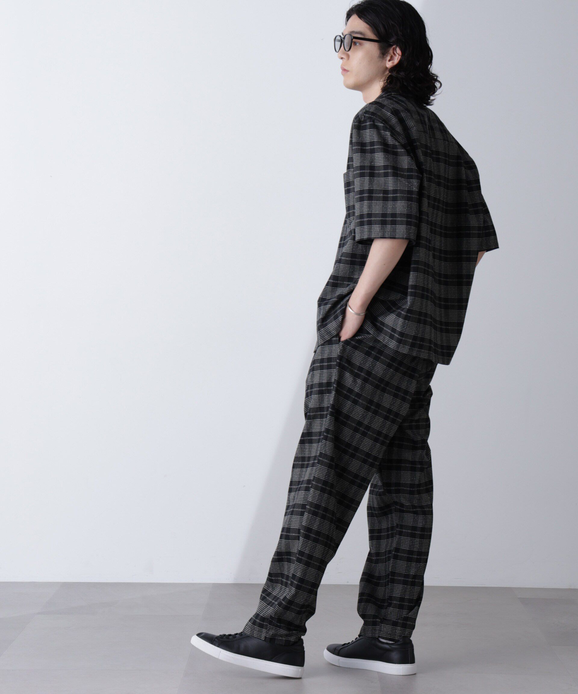 nano･universe「ブークレチェックオープンカラーシャツ」|シャツ・ブラウス|