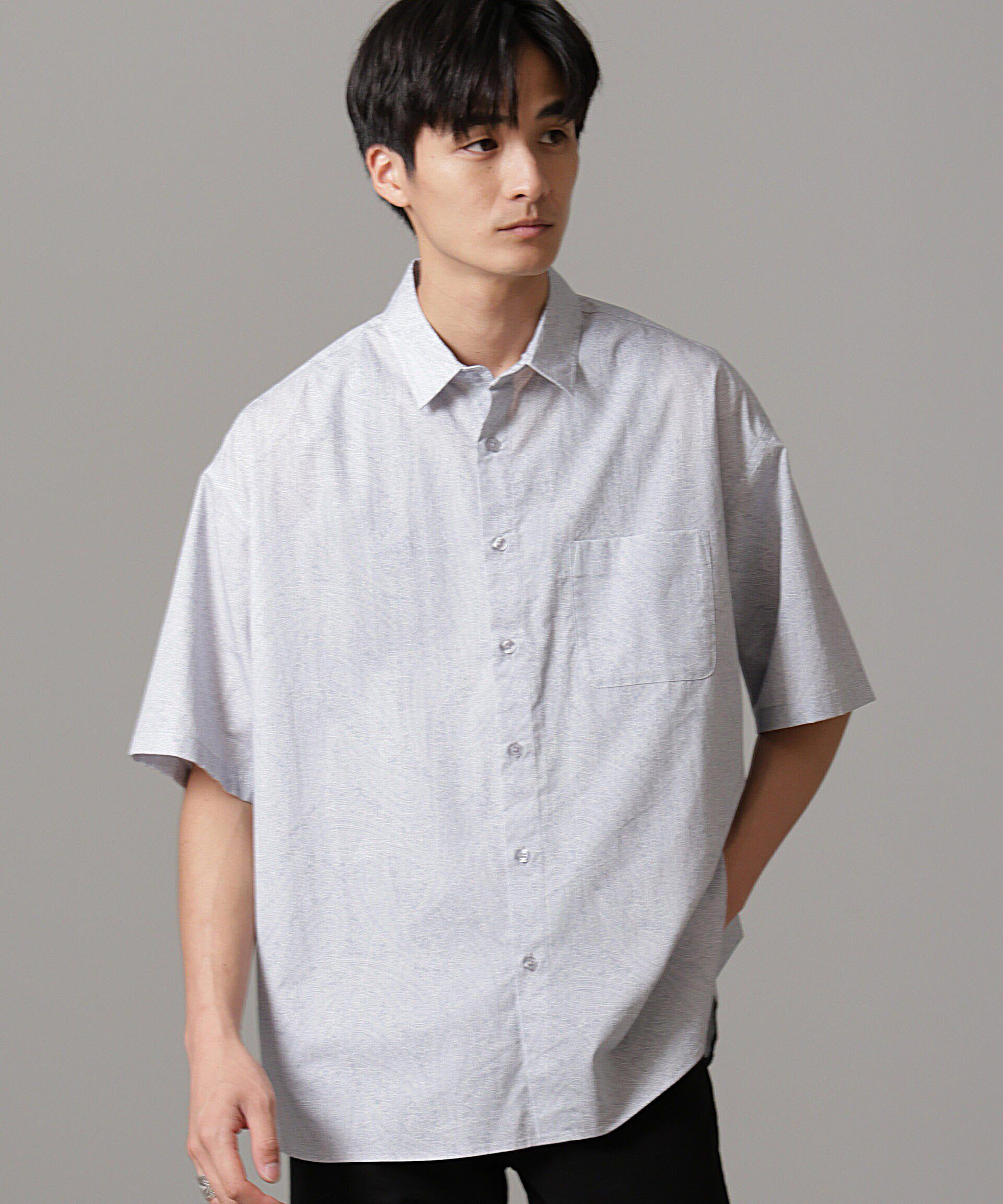 nano･universe「ペイズリーリラックスシャツ 半袖」|シャツ・ブラウス|