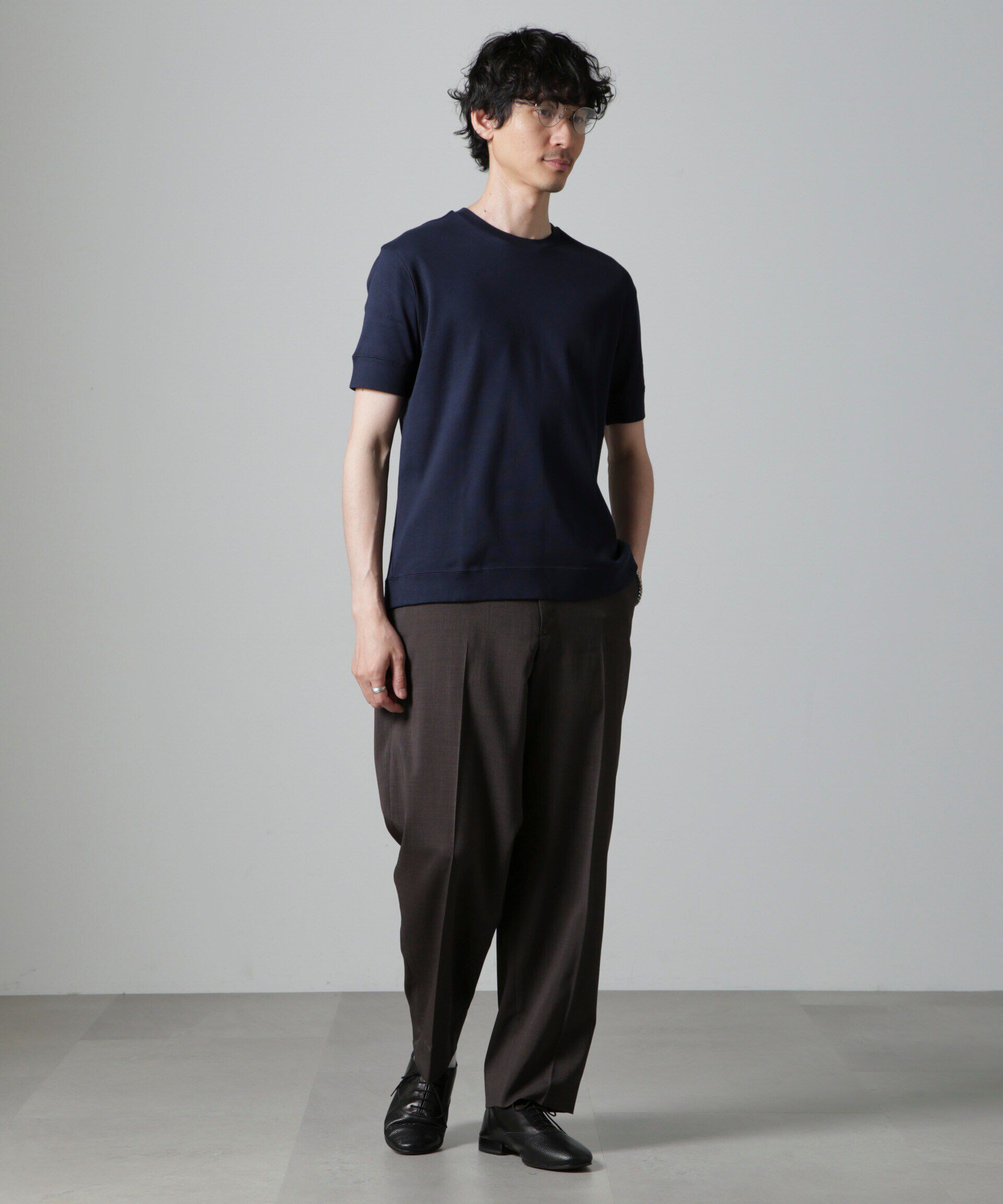 nano･universe「｢FORMAL JERSEY｣クルーネックカットソー半袖」|Tシャツ・カットソー|