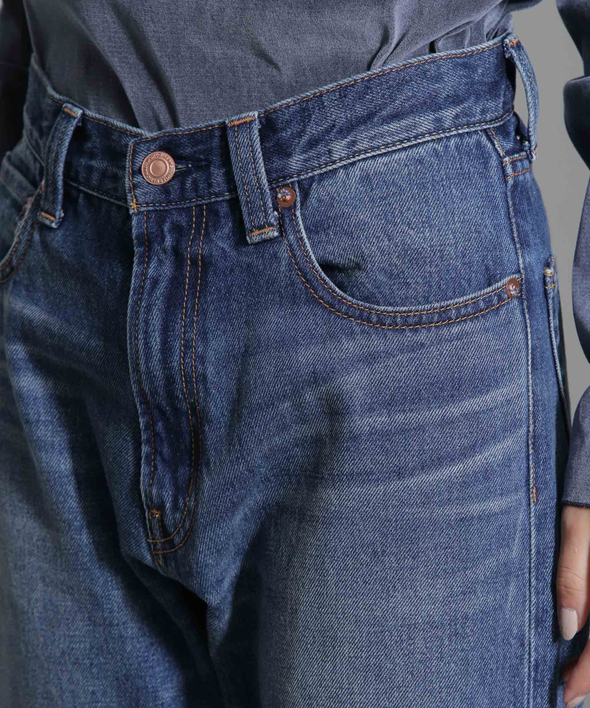 nano･universe「リメイク風ワイドストレートパンツ」|チノ|