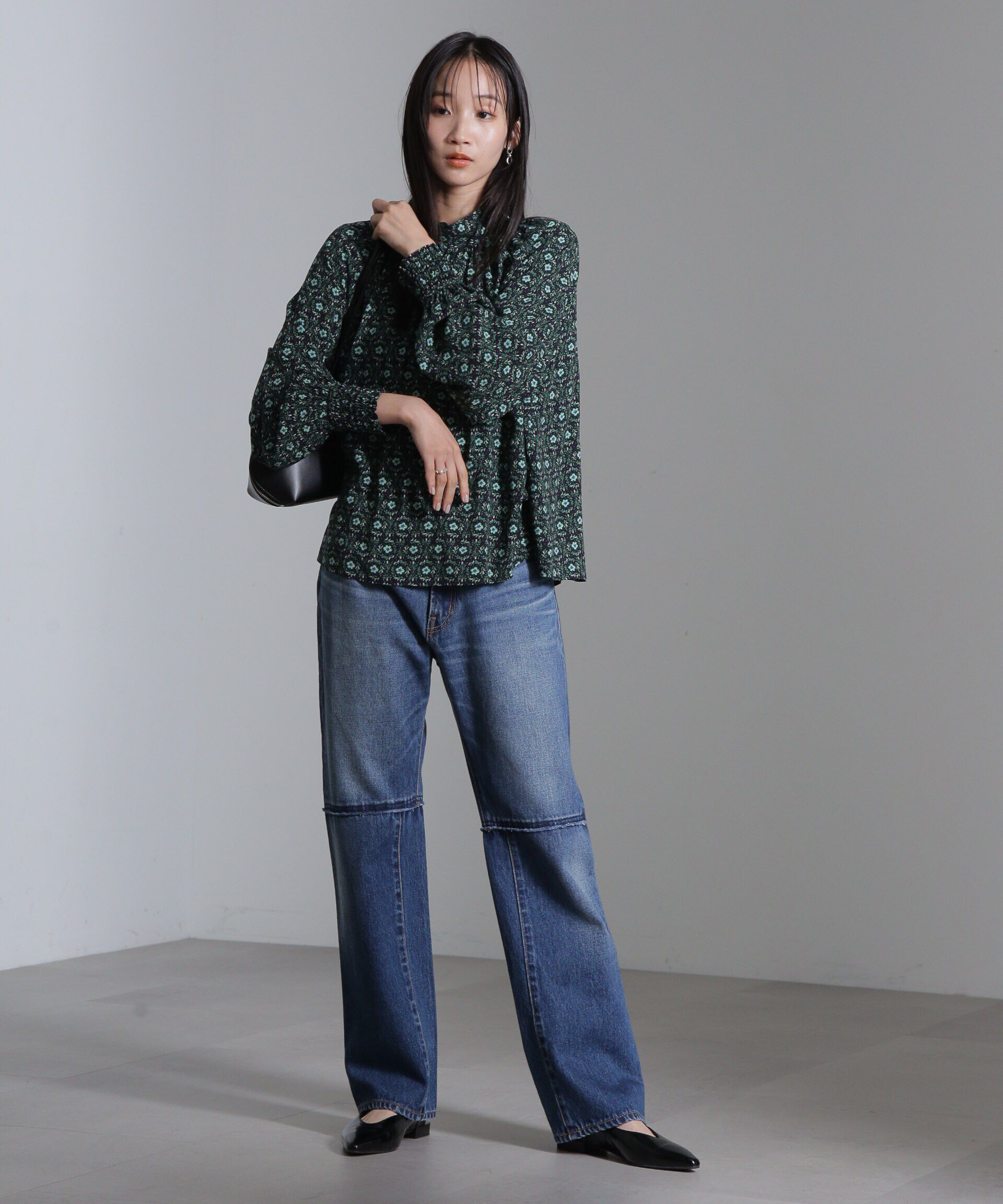 nano･universe「リメイク風ワイドストレートパンツ」|チノ|