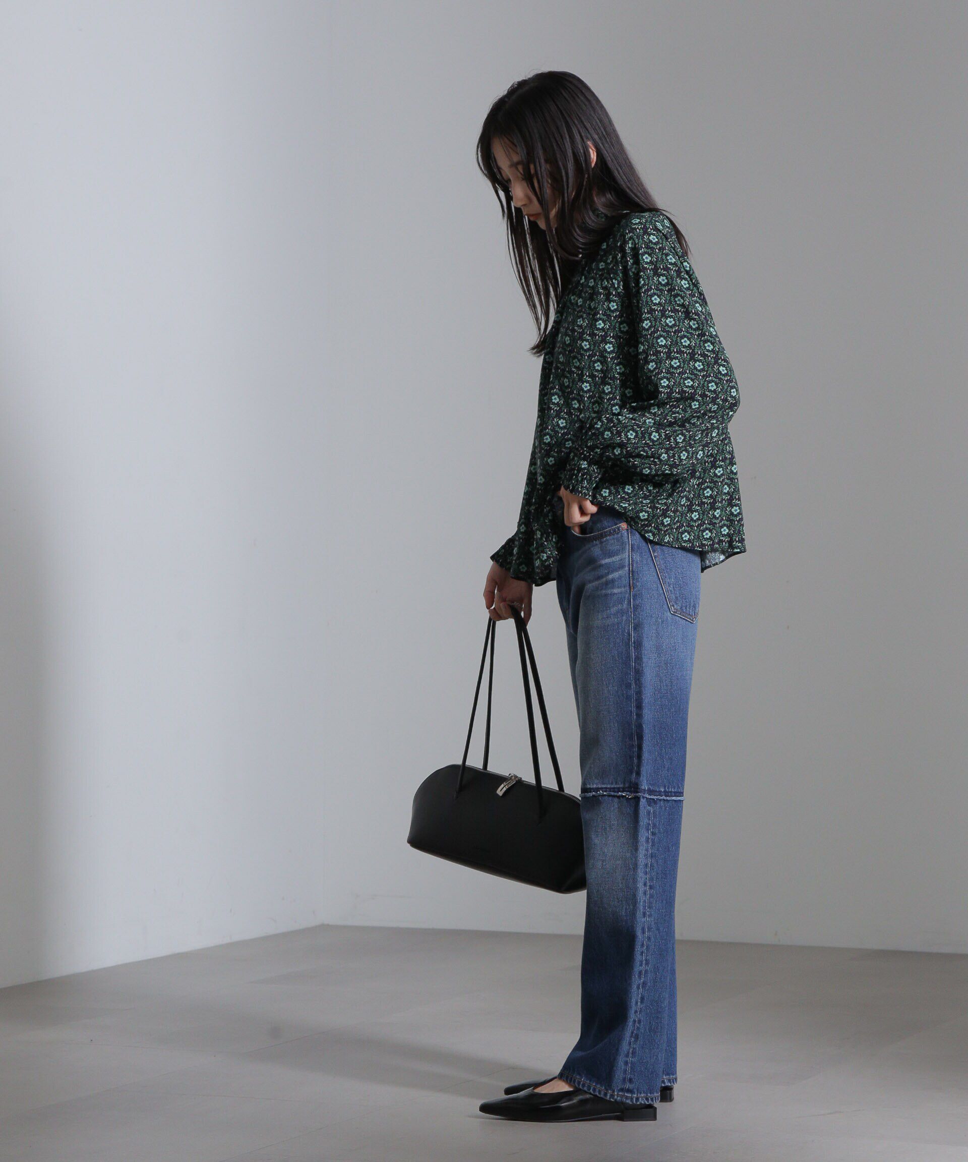 nano･universe「リメイク風ワイドストレートパンツ」|チノ|