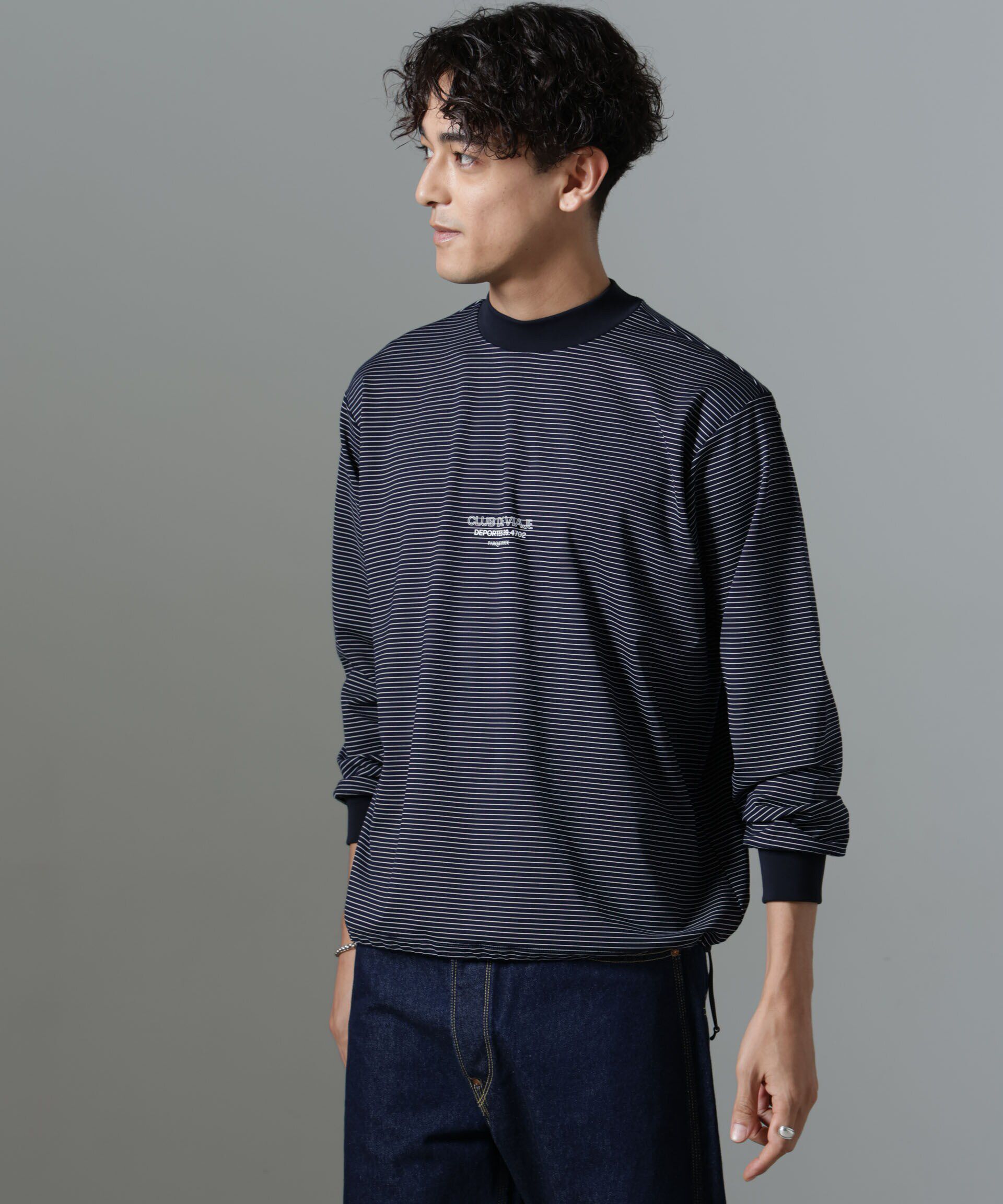nano･universe「｢NJ/CLUB｣PARKSTOCK ボーダーロングスリーブTシャツ」|Tシャツ・カットソー|