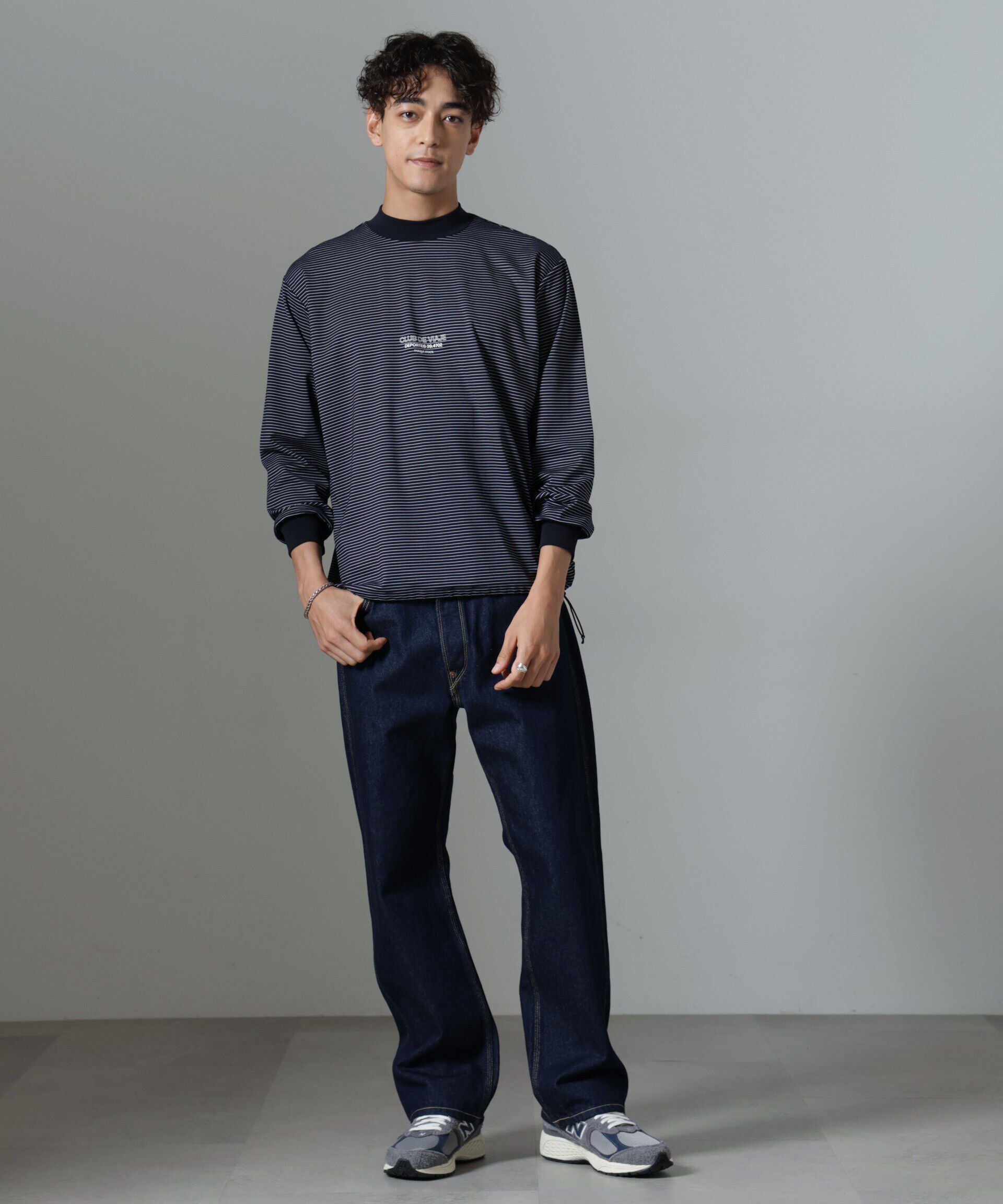 nano･universe「｢NJ/CLUB｣PARKSTOCK ボーダーロングスリーブTシャツ」|Tシャツ・カットソー|