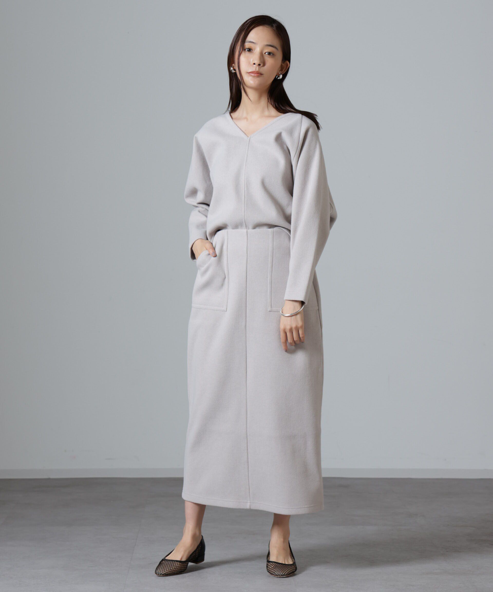 nano･universe「ウールライクニードルパンチスカート(セットアップ可)」|スカート|