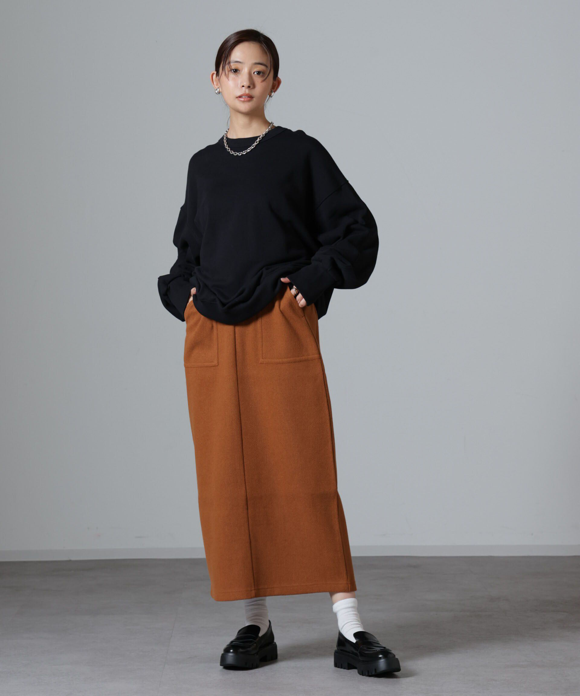 nano･universe「ウールライクニードルパンチスカート(セットアップ可)」|スカート|