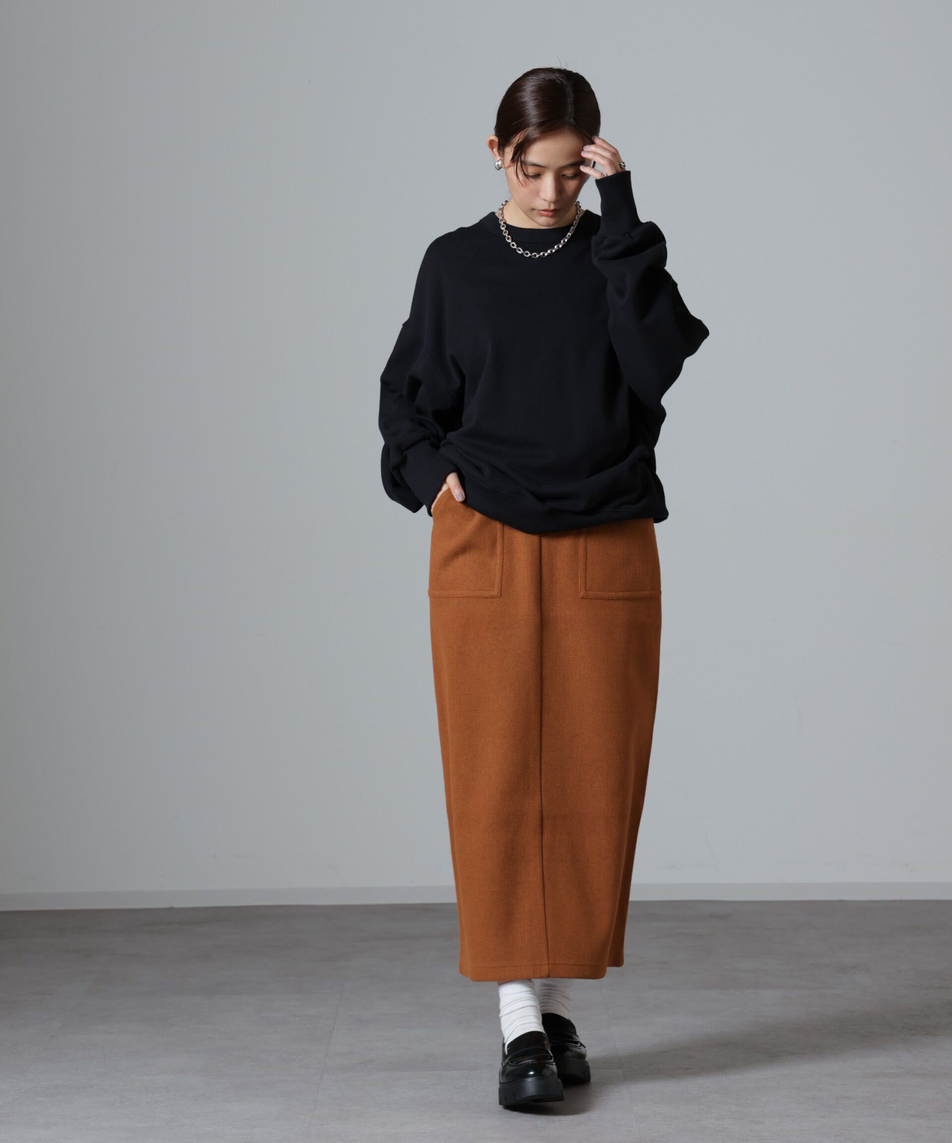 nano･universe「ウールライクニードルパンチスカート(セットアップ可)」|スカート|