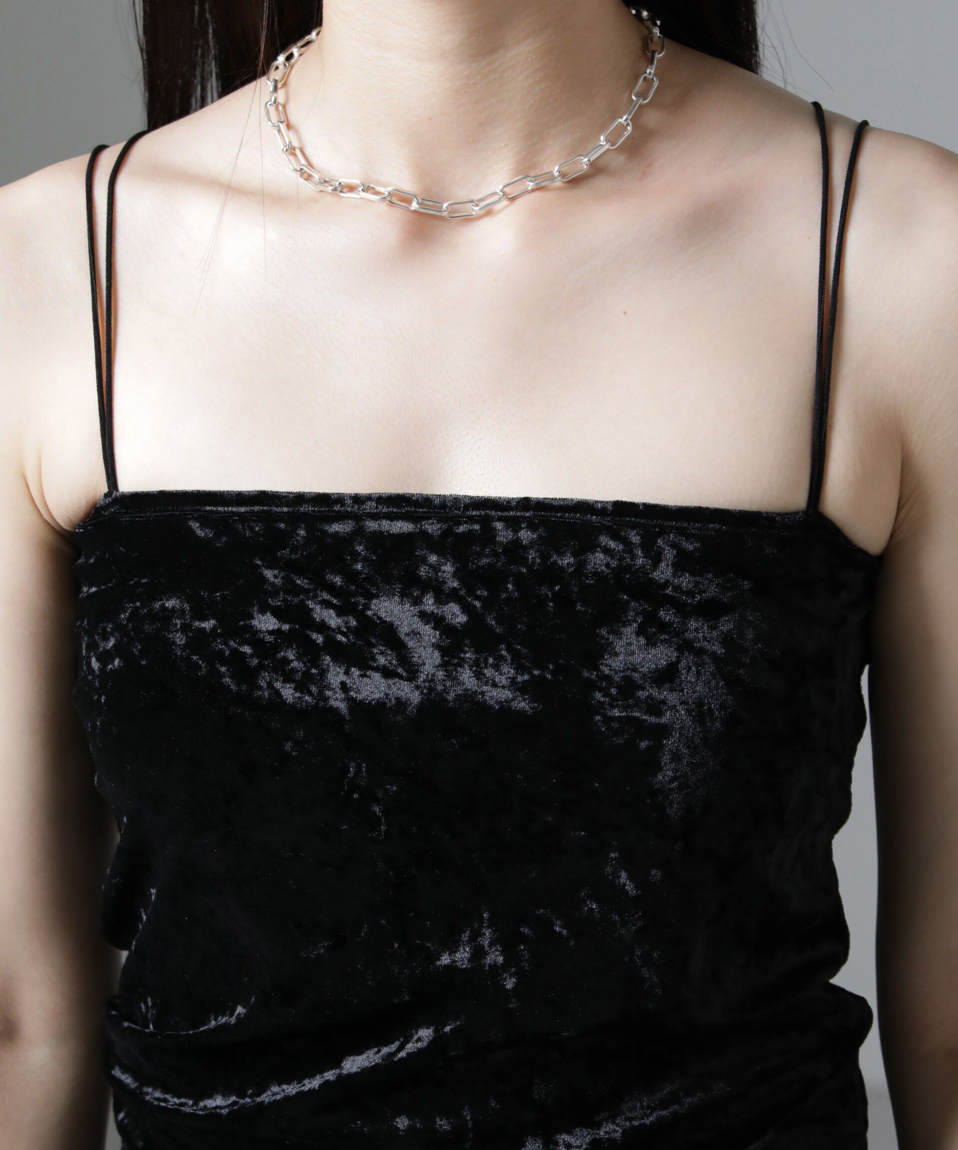 nano･universe「カップ付きベロアキャミソール」|Tシャツ・カットソー|