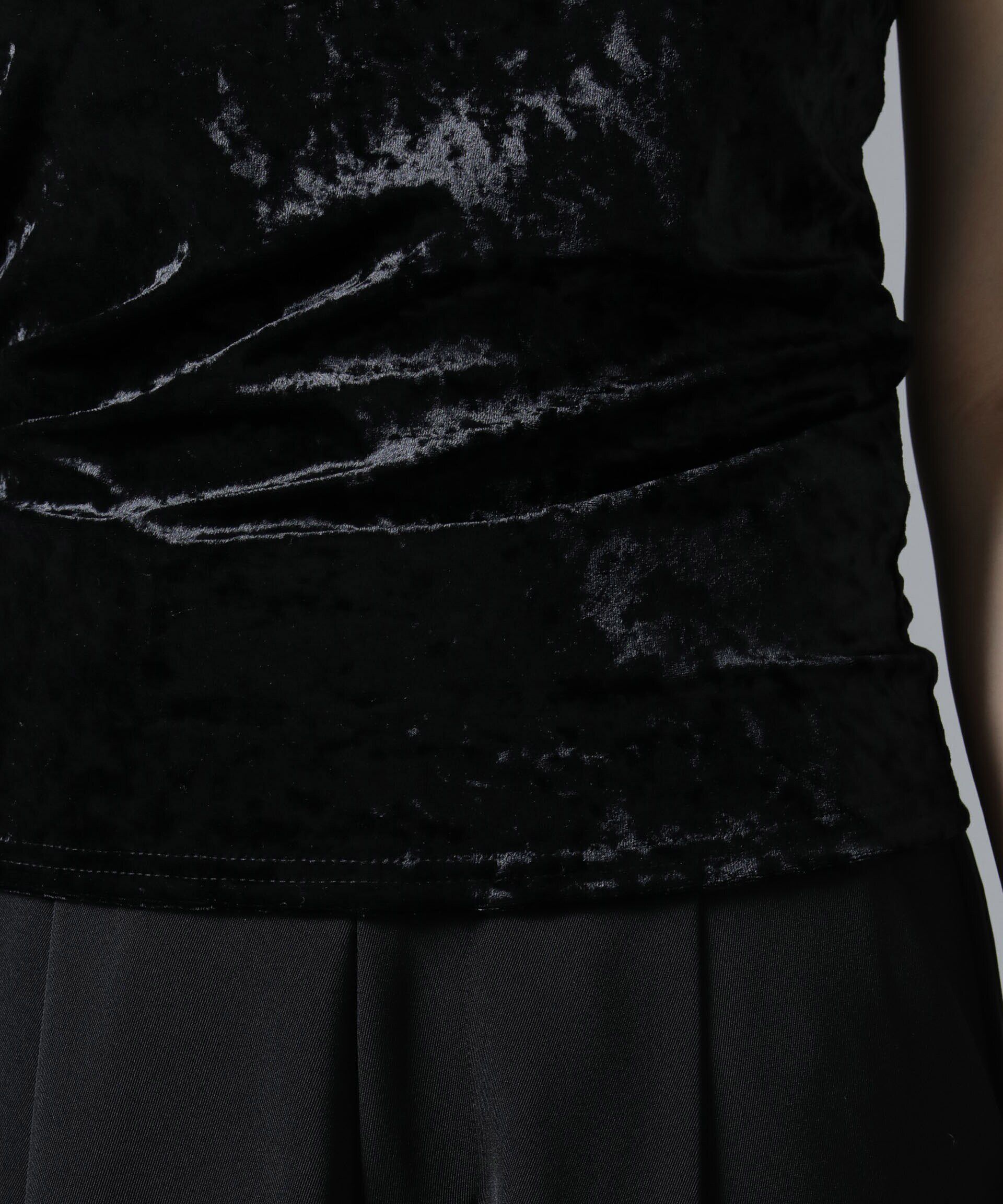 nano･universe「カップ付きベロアキャミソール」|Tシャツ・カットソー|