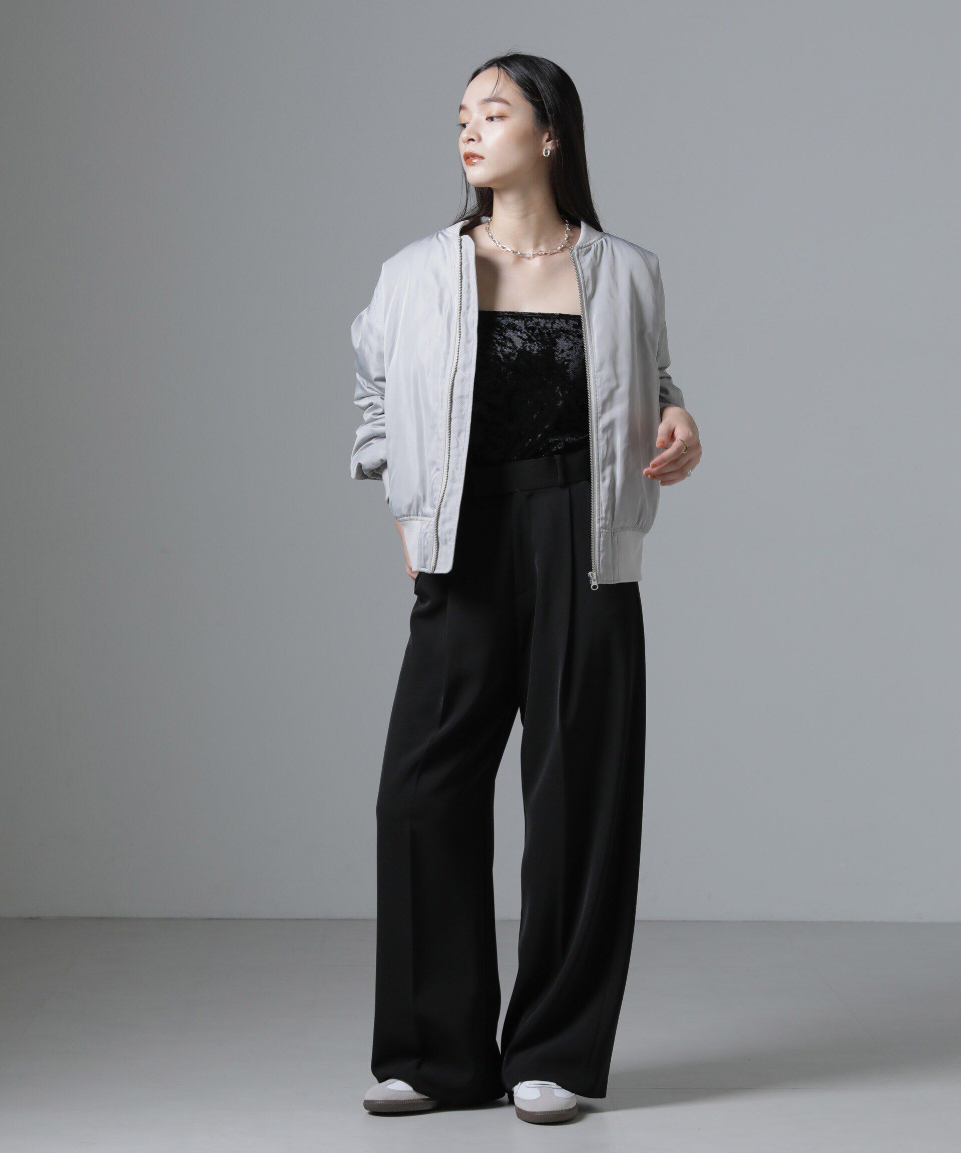 nano･universe「カップ付きベロアキャミソール」|Tシャツ・カットソー|