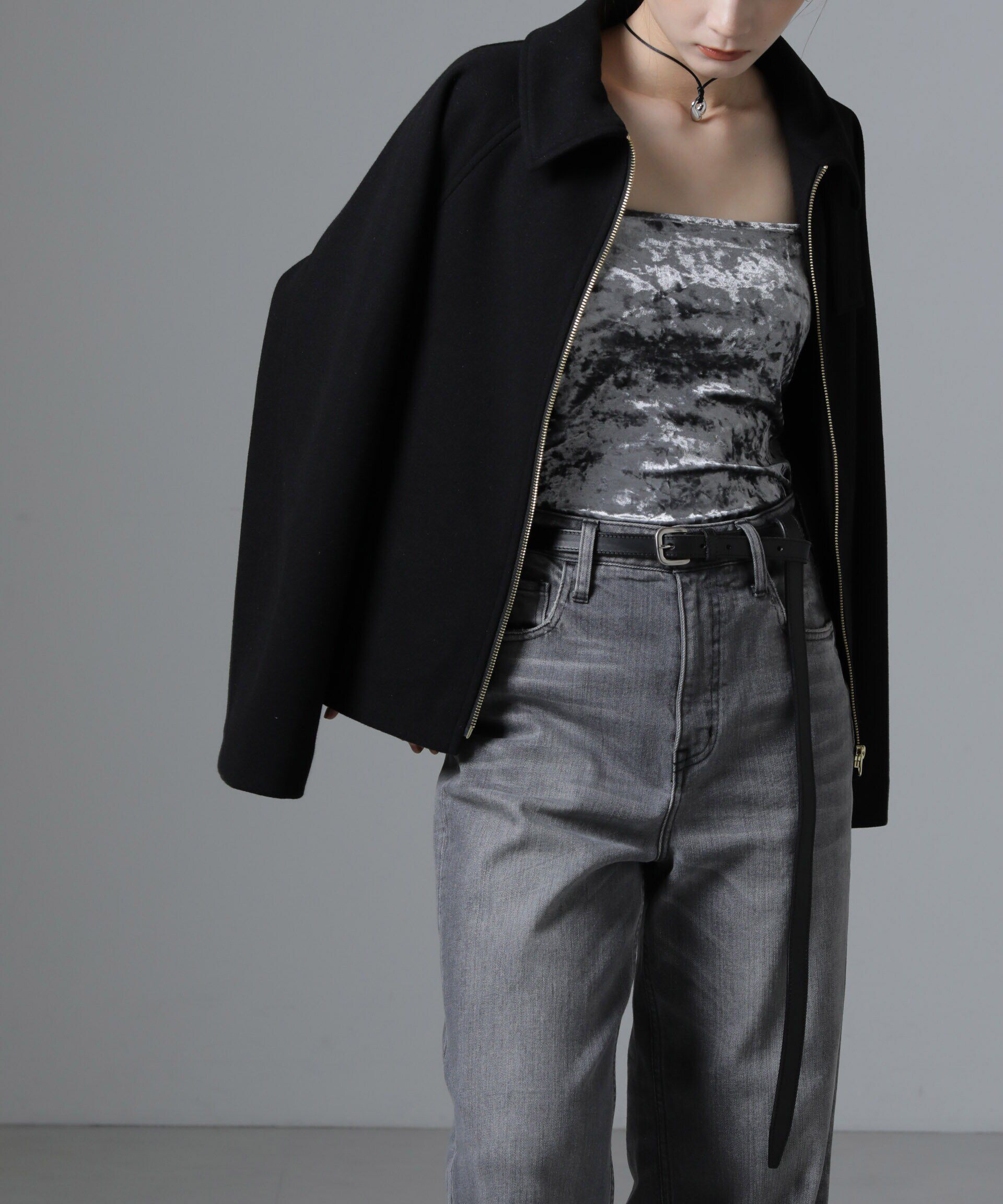 nano･universe「カップ付きベロアキャミソール」|Tシャツ・カットソー|